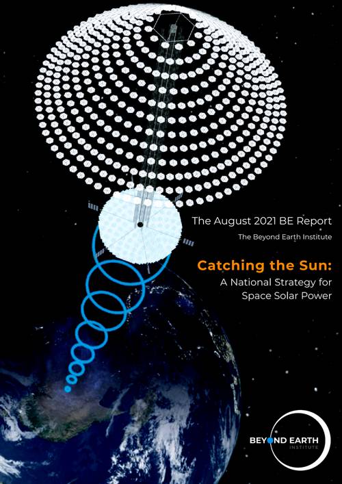 Cover of Catching the Sun, a report by  the Beyond Earth Institute