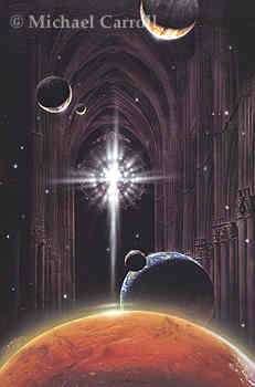 Painting--Cathedral in Space