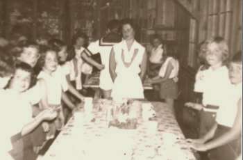In the dining hall